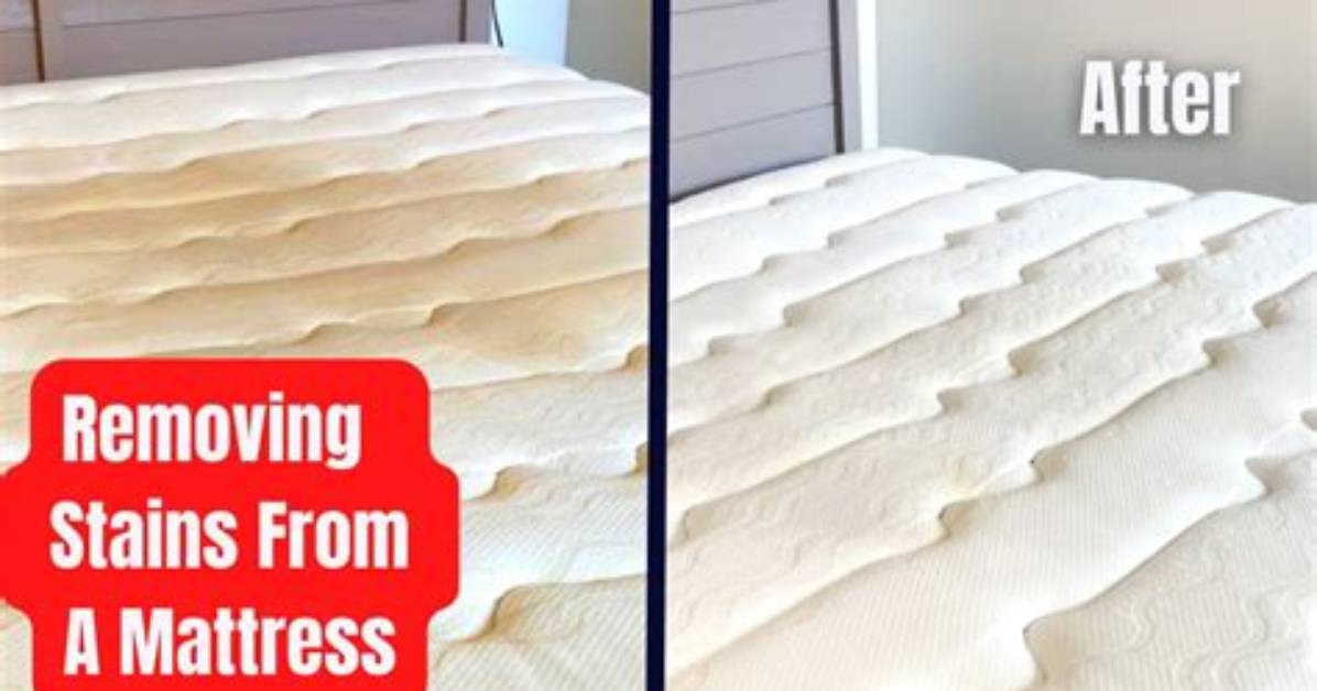How to Get Stains out of Mattress
