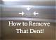 How to Get the Dent out of a Color Bond Fence
