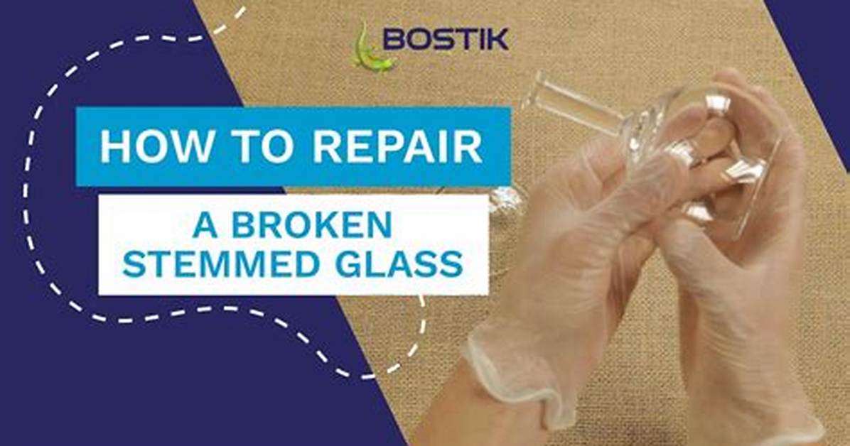 How to Glue a Broken Crystal Glass