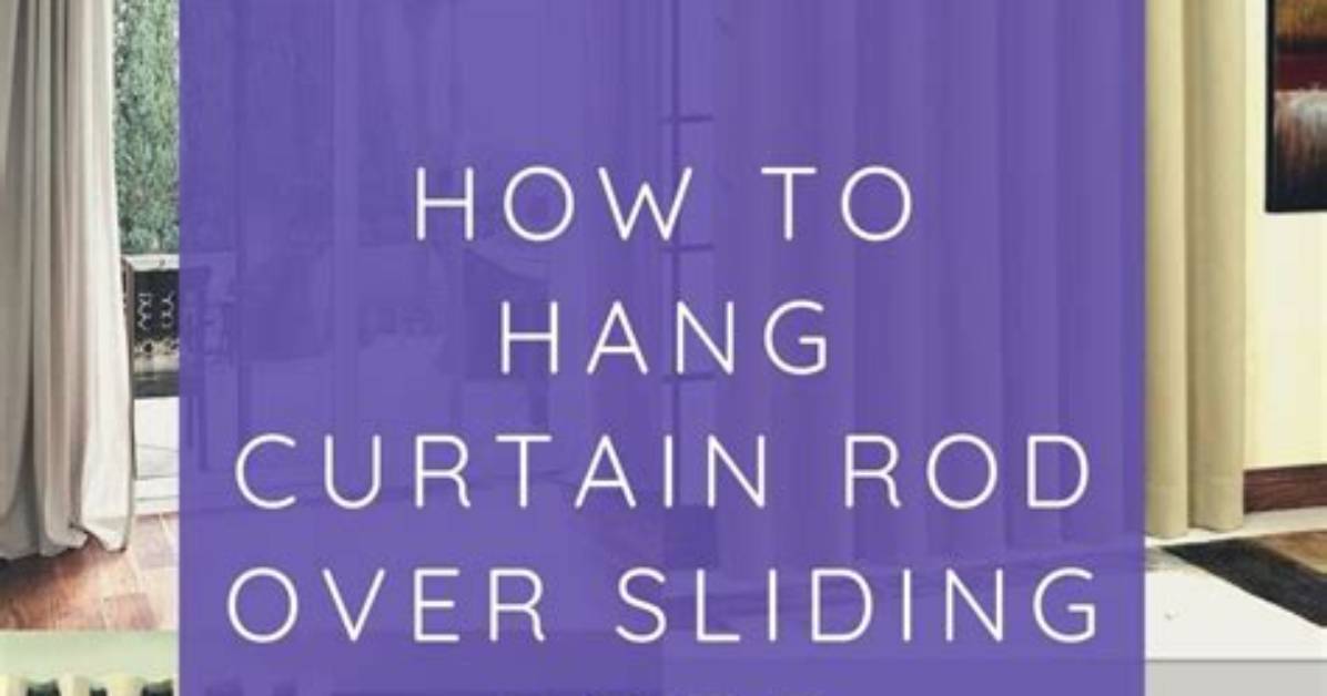 How to Hang a Sliding Curtain from a Cement