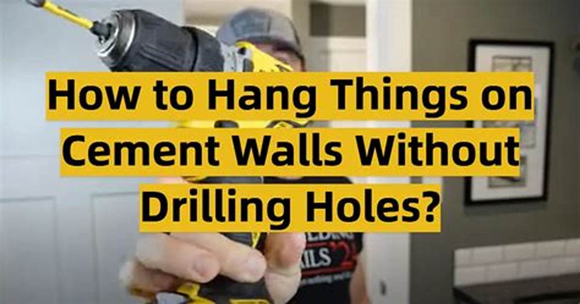 How to Hang Pictures on Concrete Walls: 4 Ways
