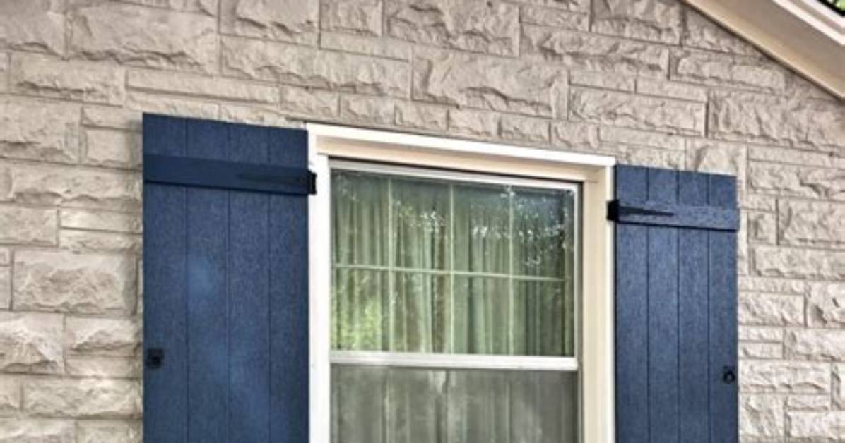 How to Hang Shutters on Stone