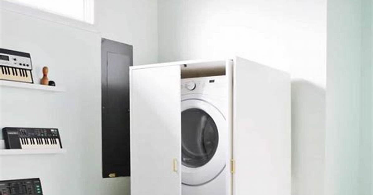 How to Hide Washer Dryer