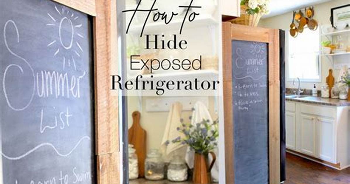 How to Hide Your Refrigerator