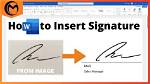 【How-To】How to Add Signature in Word Mac