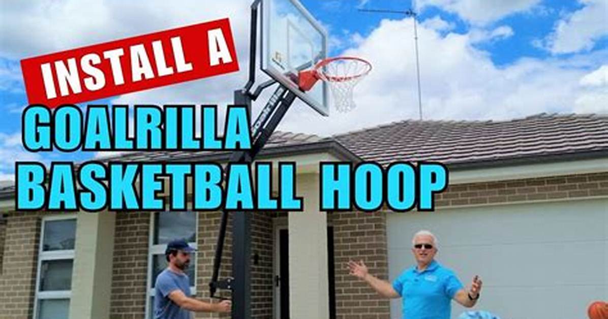 How to Install a Basketball Goal on a Pitched