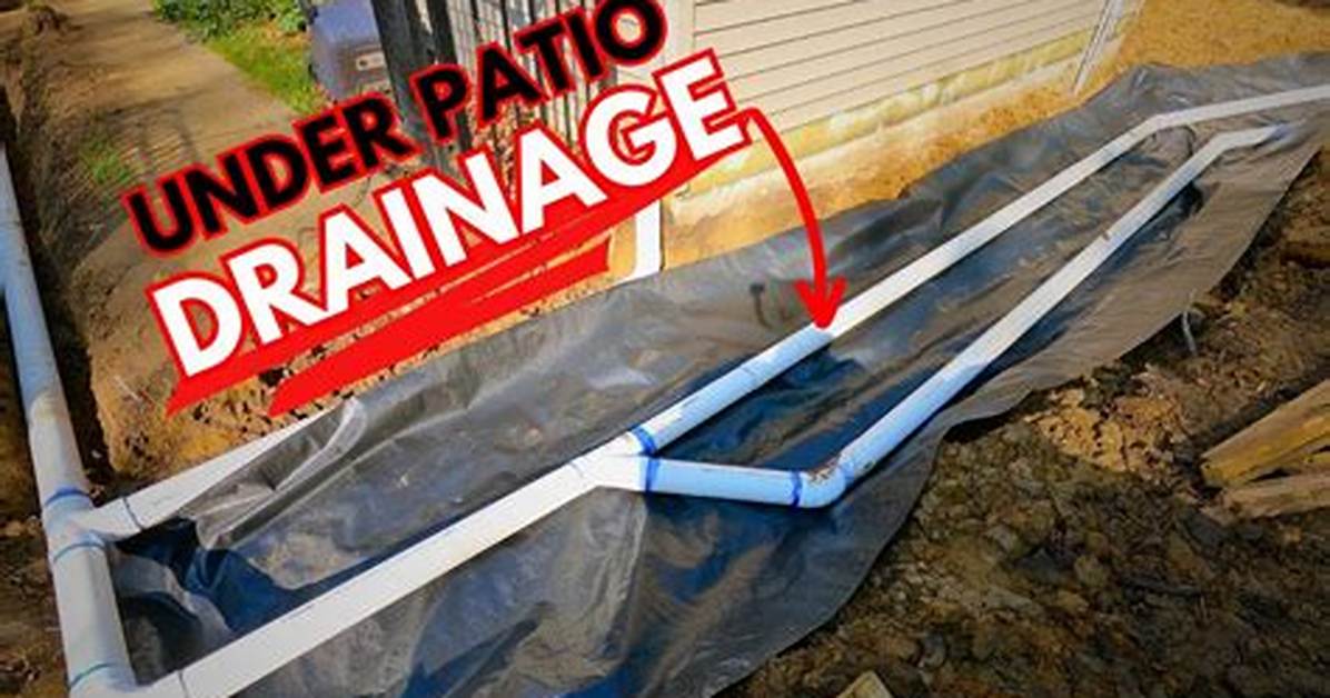 How to Install a Drain Under A