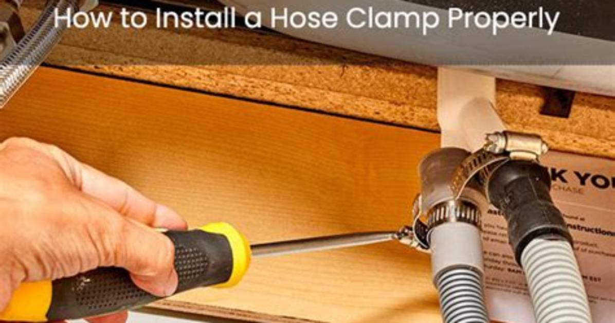 How to Install a Drainage Hose Clamp on A