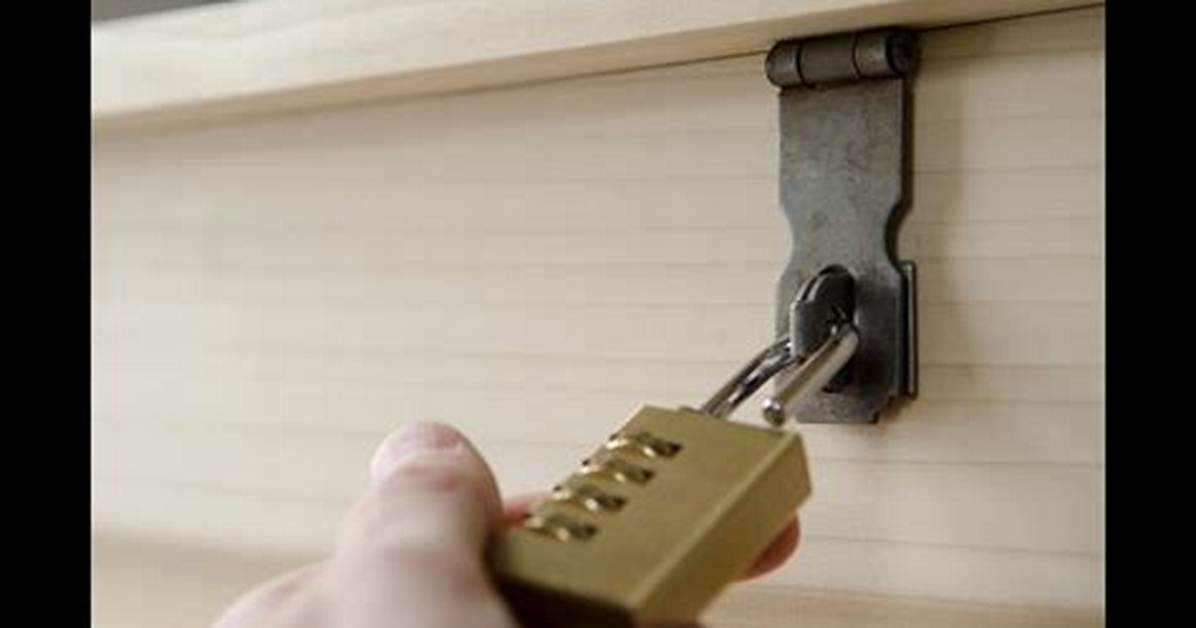 How to Install a Hasp for a Door Lock