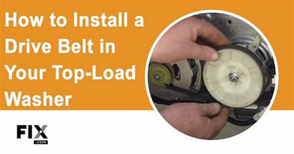 How to Install a Kenmore Topload