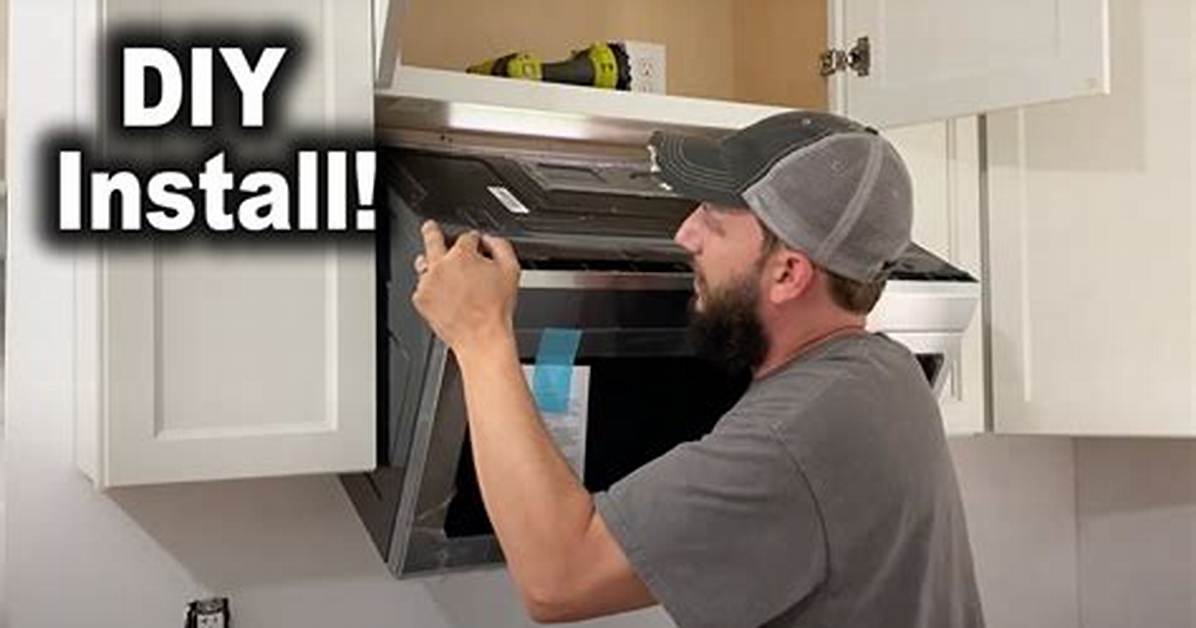 How to Install an over the Range Microwave Without Cabinets on The