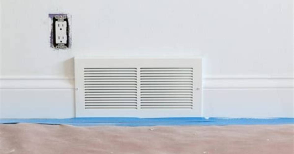 How to Install Baseboards Around Air Vents on A