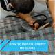 How to Install Carpet Tiles on Stairs