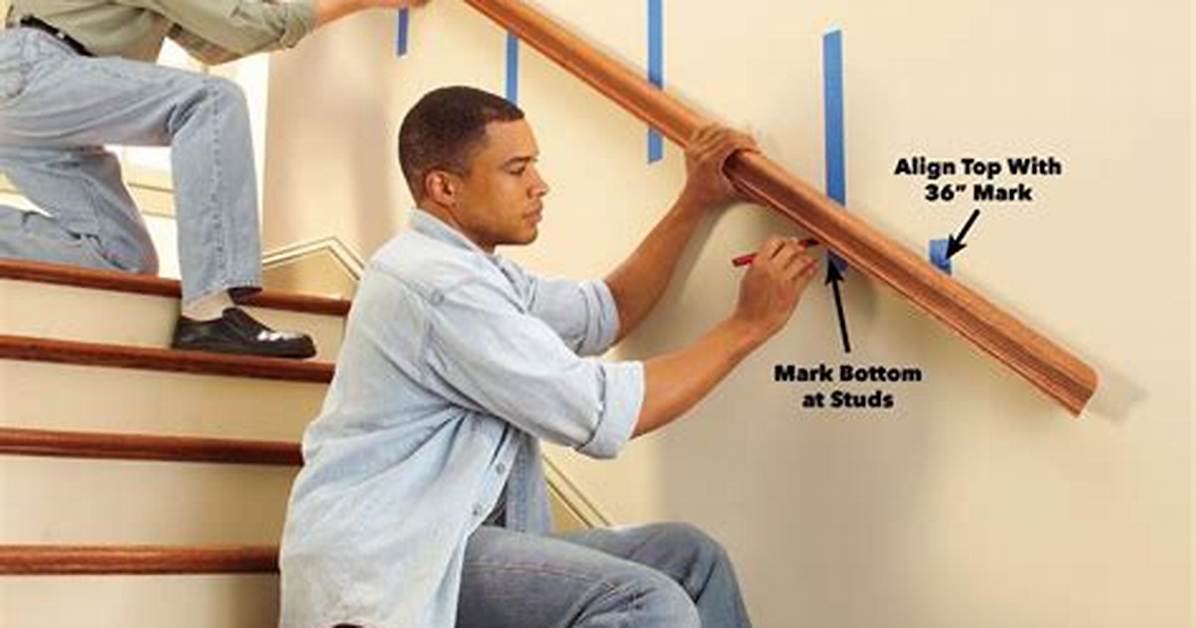 How to Install Hand Railings for Stairs with Plaster
