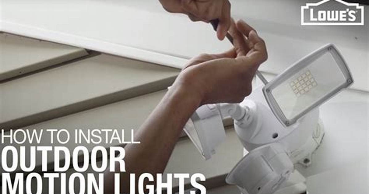 How to Install Outdoor Lights On