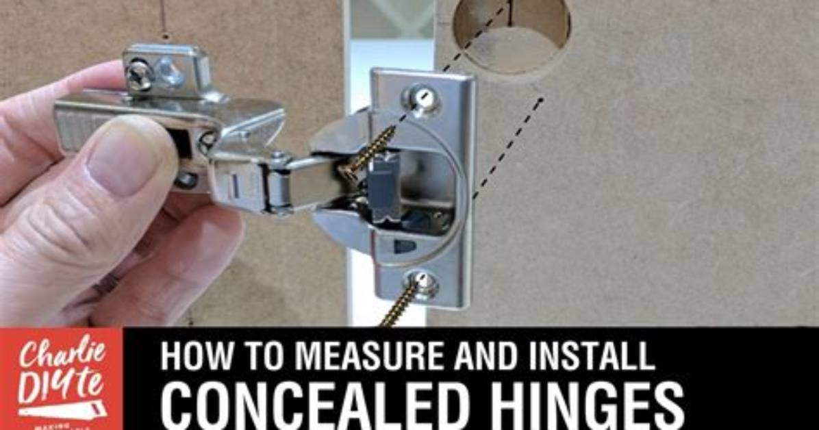 How to Install Self Closing Hidden Hinges on Existing