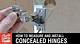 How to Install Self Closing Hidden Hinges on Existing Cabinets