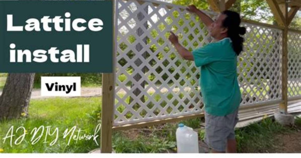 How to Install Vinyl Lattice Panels