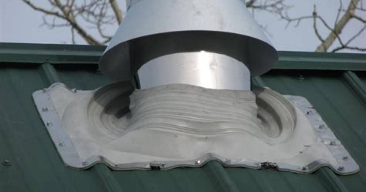 How to Install Wood Stove Pipe Flashing on Corrugated