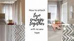 How to Join Two Curtains Together?