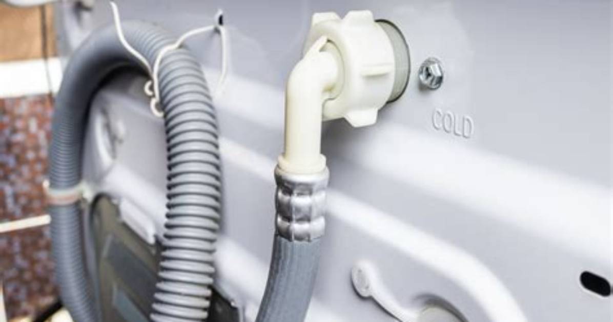How to Keep a Washing Machine Hose from Falling on The