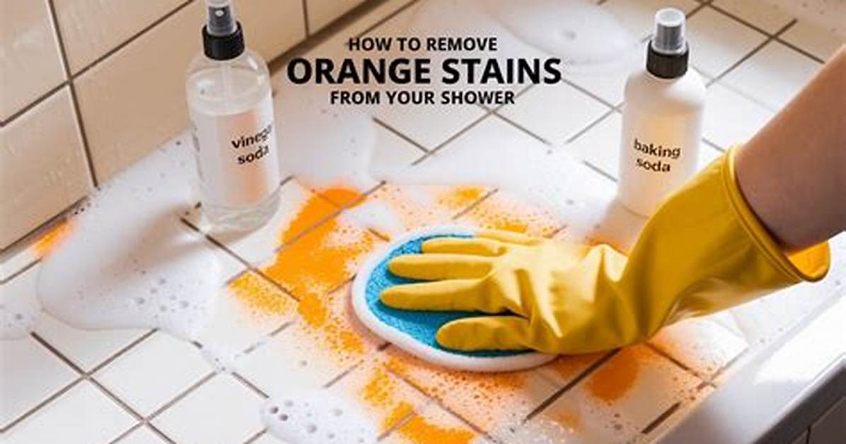 How to Keep Orange Stains in a Shower from Appearing on A