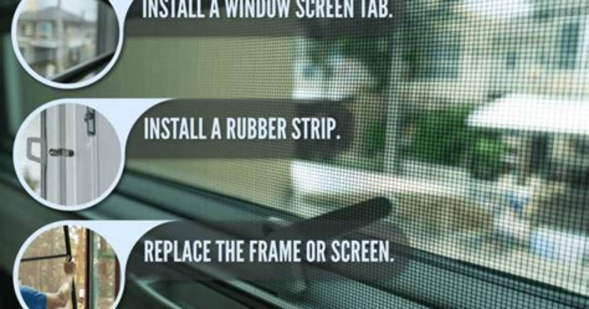 How to Keep Window Screens From