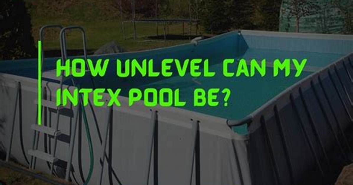 How to Level an Intex