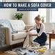 How to Make a Sofa Cover out of a Bed Sheet