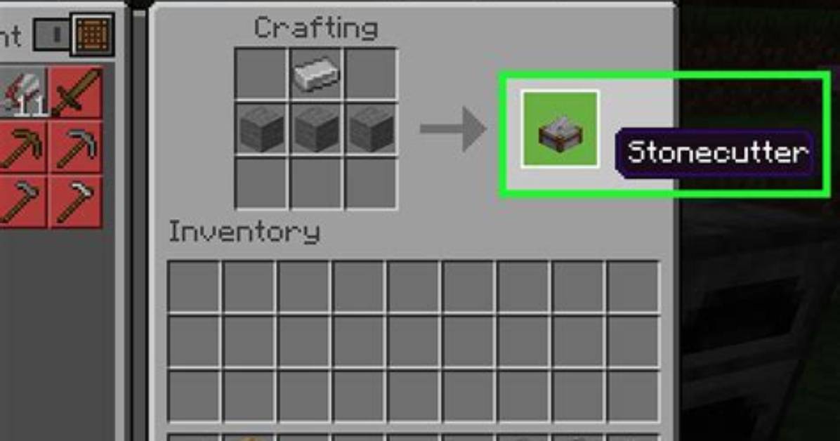 How to Make a Stonecutter in Minecraft Pe
