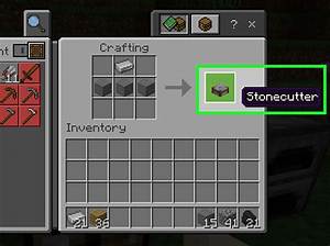 How to Make a Stonecutter in Minecraft Pe