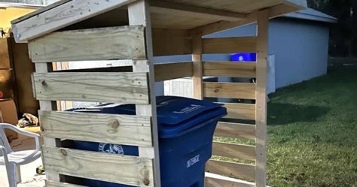 How to Make an Outdoor Garbage Can Shed