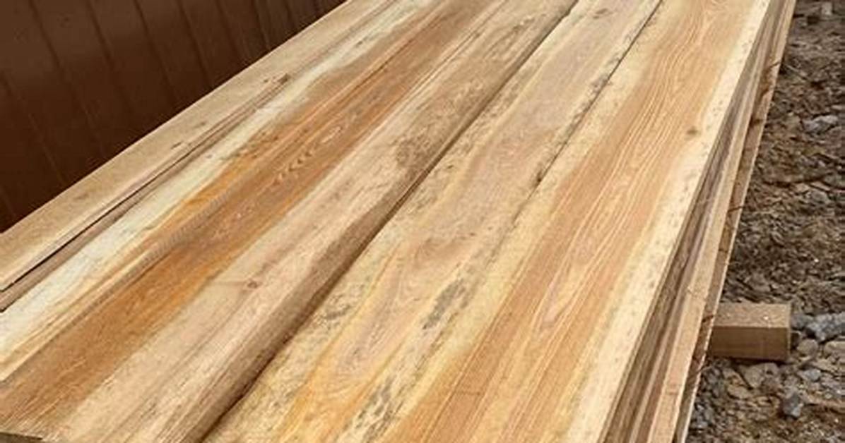 How to Make Fresh Cut Cypress Lumber Looked
