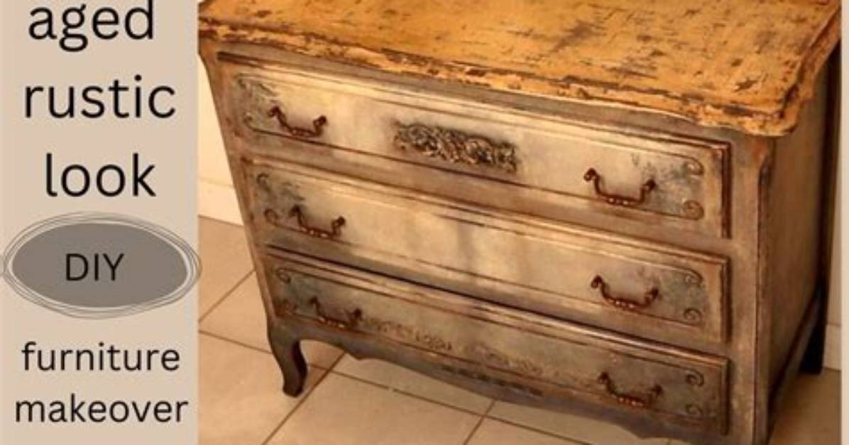 How to Make Furniture Look Old with Crackled