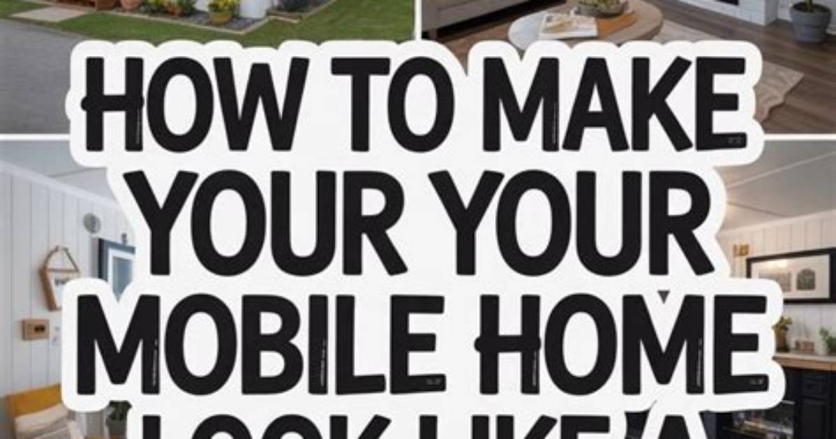 How to Make Mobile Home Walls Look Like