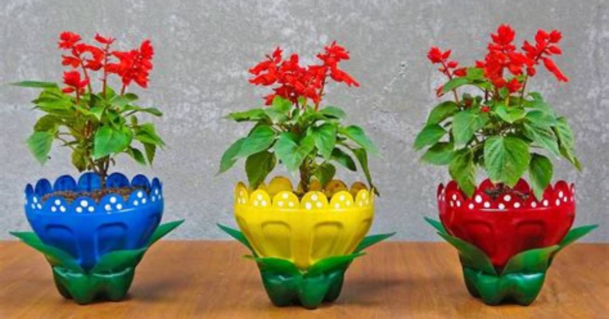 How to Make Plastic Flower Pot