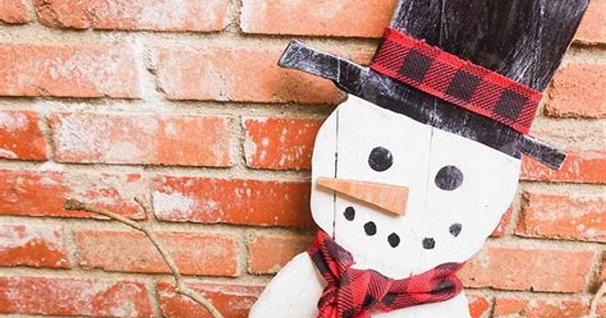 How to Make Snowman from Wooden