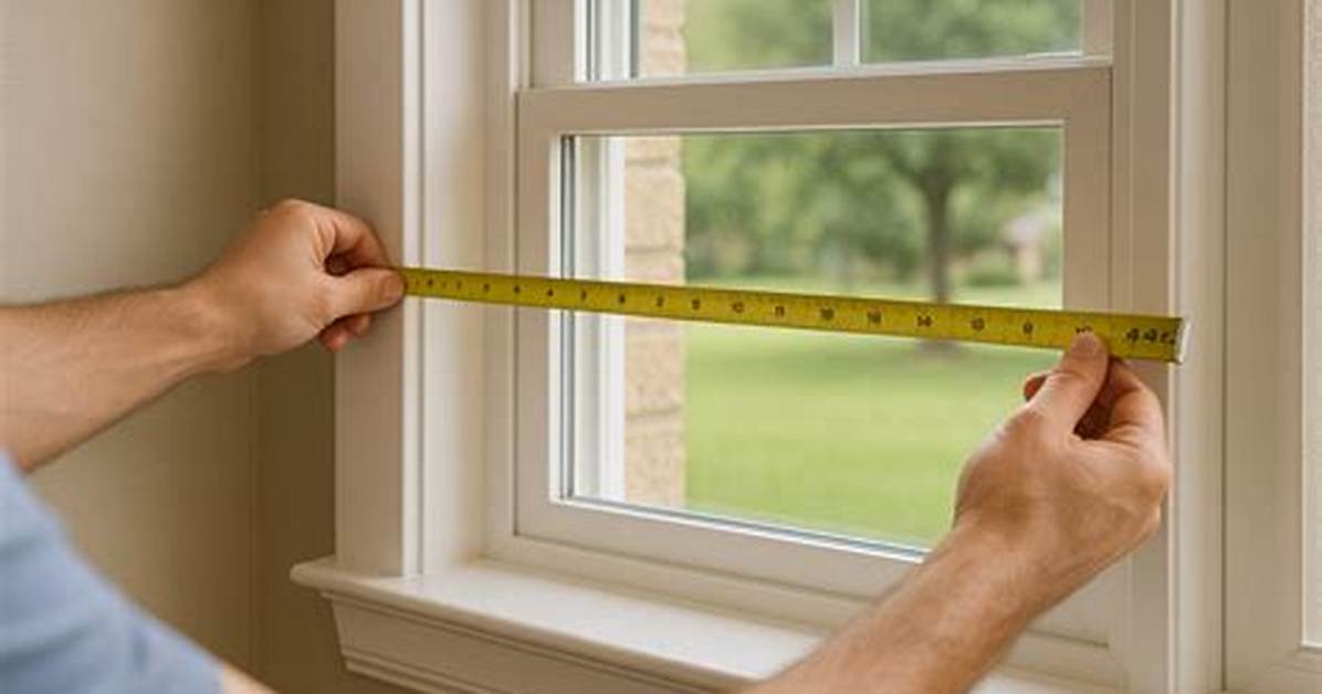 How to Measure a Window for a Scarf
