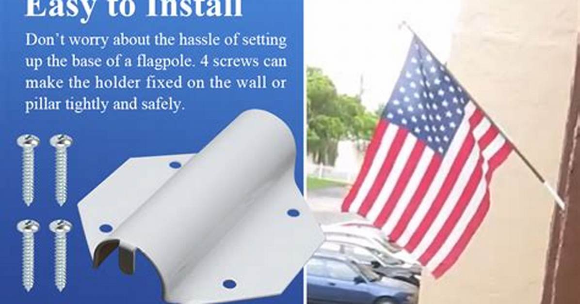 How to Mount a Flagpole Bracket To