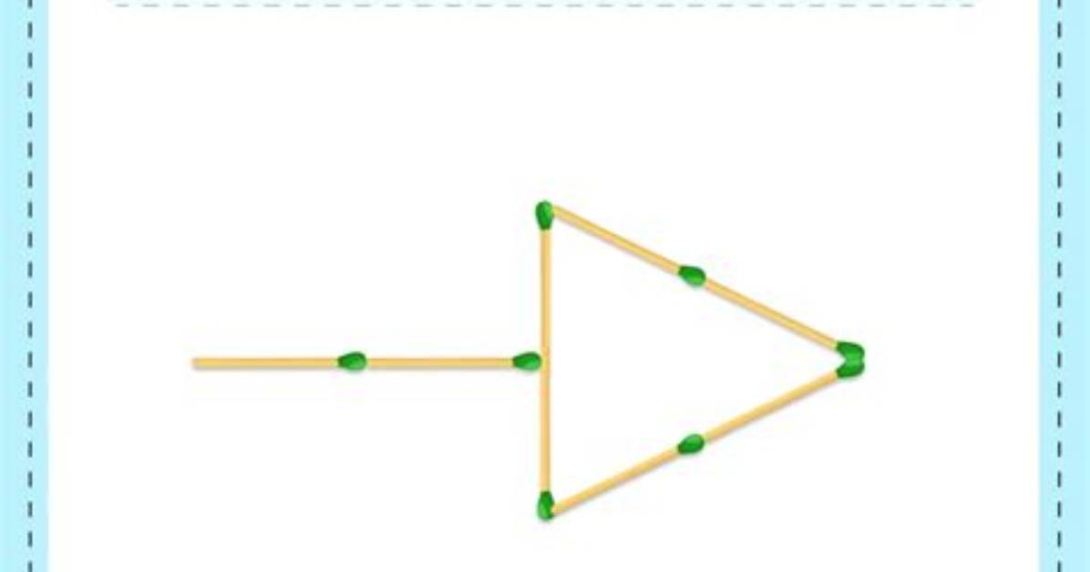 How to Move 4 Match Sticks to Create 3 Equilateral Triangles?