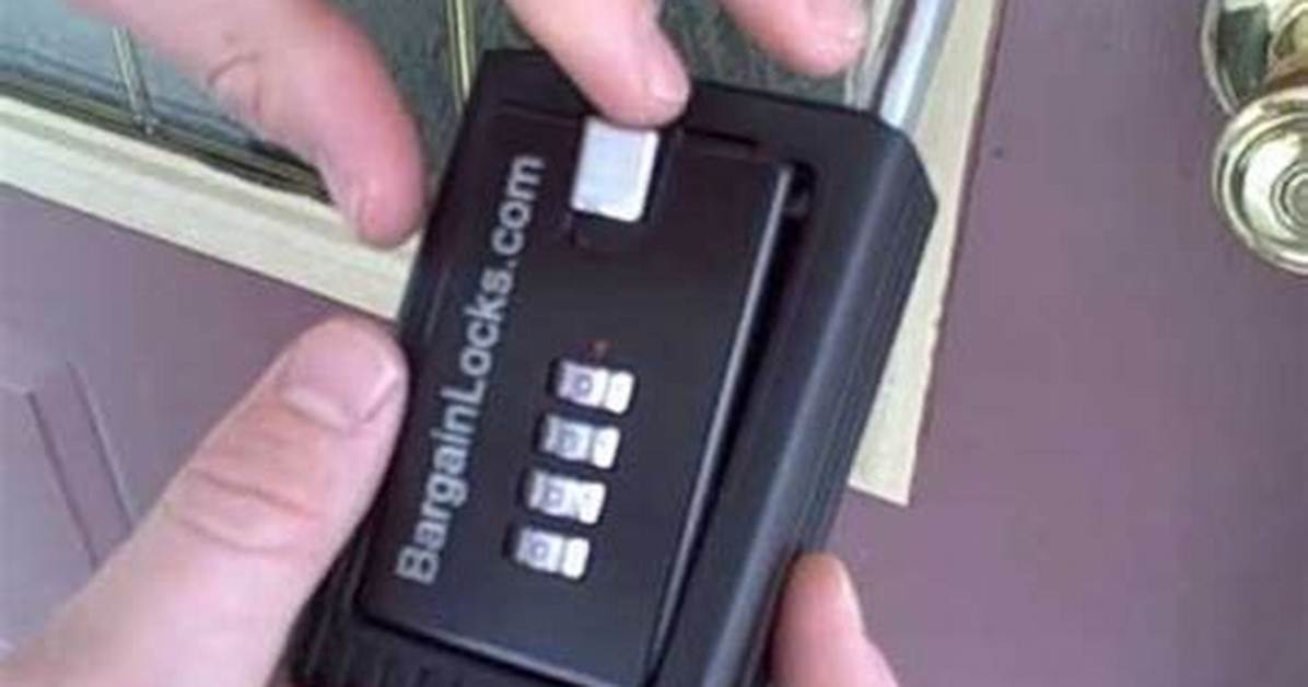 How to Open a Bargainlocks Lock Box