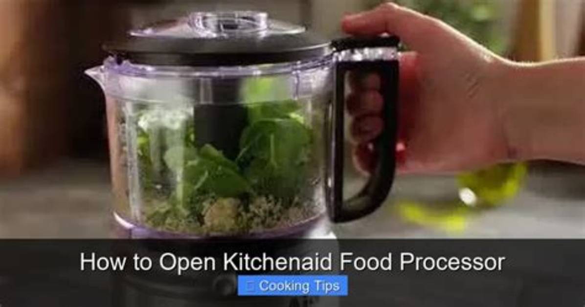 How to Open a Kitchenaid Food