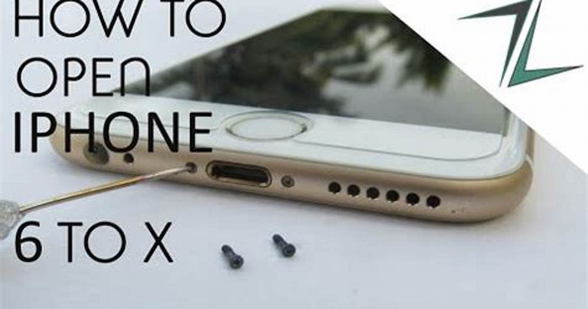 How to Open Iphone 6