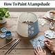 How to Paint a Lampshade