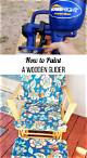 How to Paint a Wooden Glider Chair