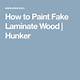 How to Paint Fake Laminate Wood