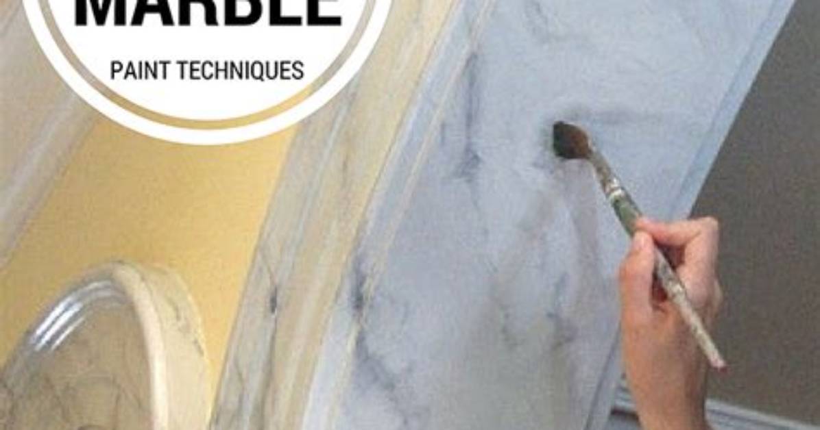 How to Paint Faux Marble
