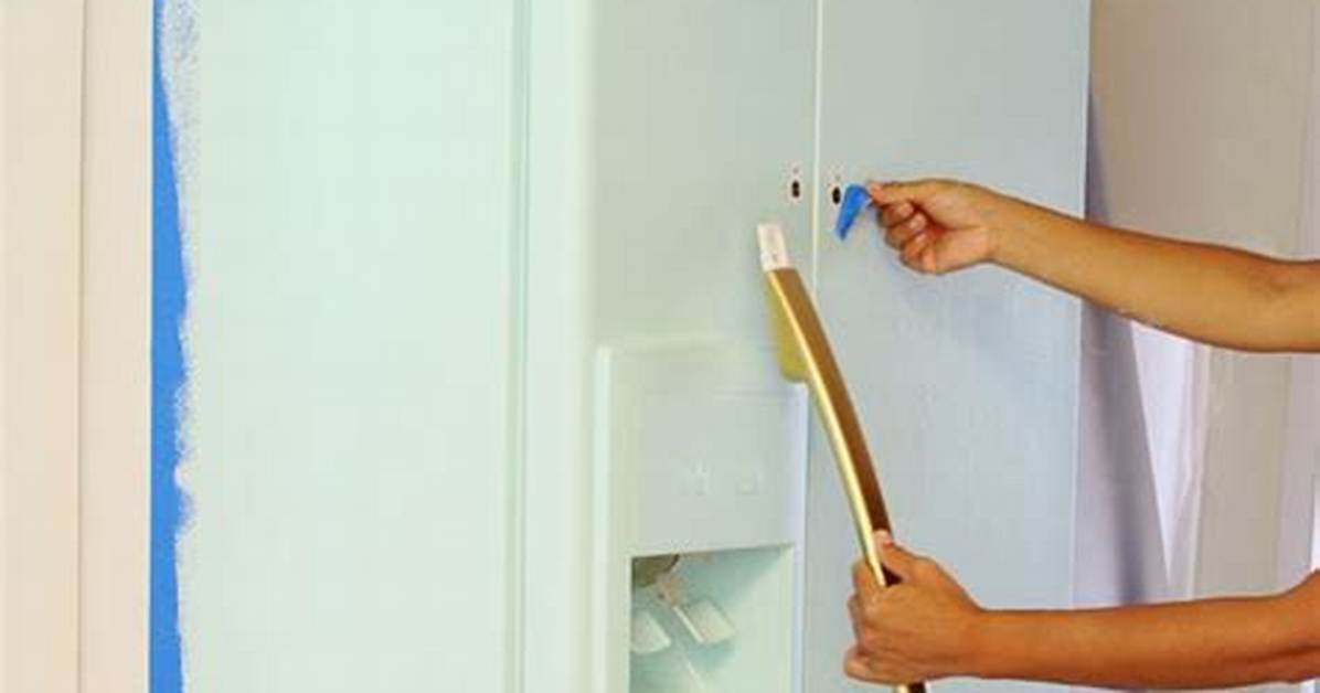 How to Paint Fridge Handles