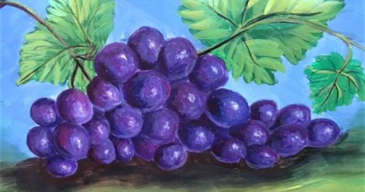 How to Paint Grapes with Acrylic