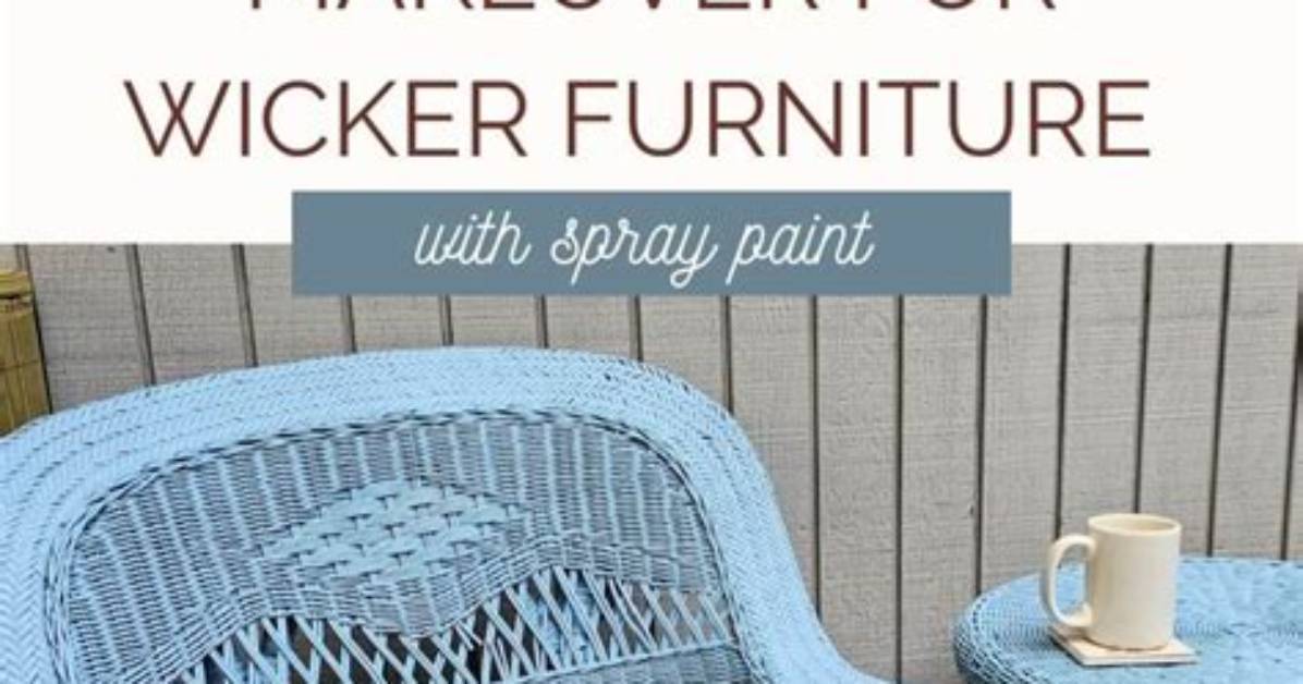 How to Paint over Already Painted Wicker Furniture